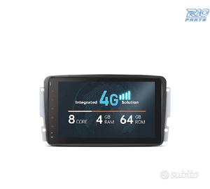 RADIO GPS ANDROID 13 PER MERCEDES CLASSE A C CLK G