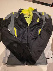 Giubbotto moto donna  + paraschiena + guanti