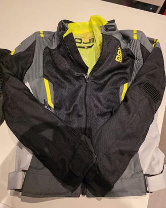 Giubbotto moto donna  + paraschiena + guanti