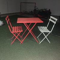 1 tavolino 2 sedie emu