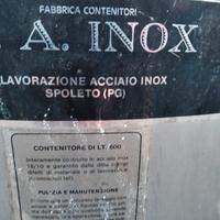 cisterna in acciaio inox 1000 litri 