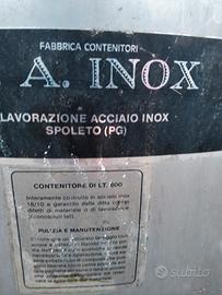 cisterna in acciaio inox 1000 litri 