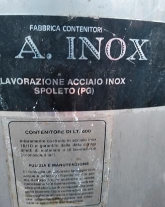 cisterna in acciaio inox 1000 litri 