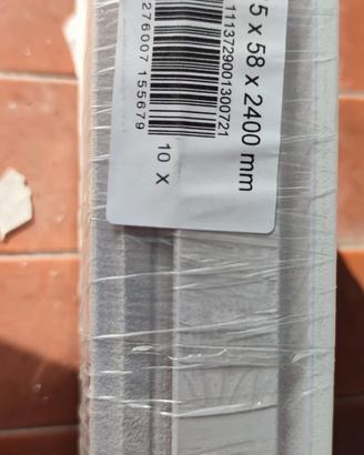 13  battiscopa Artens in PVC bianco, Nuovo 