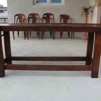 Tavolo da lavoro per falegname restaurato