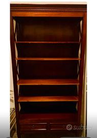 Contromobile e libreria in noce