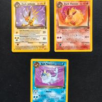 Trio Evoluzioni Eevee Dark - Carte Pokemon 