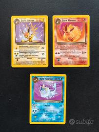 Trio Evoluzioni Eevee Dark - Carte Pokemon 