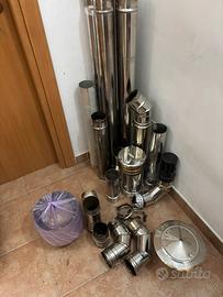 Tubi x stufa a pellet curve cravatte e cupole