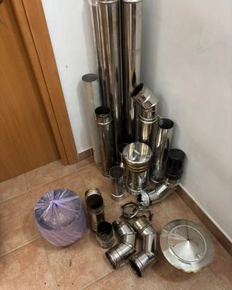 Tubi x stufa a pellet curve cravatte e cupole