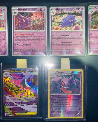 Lotto carte Pokémon gengar