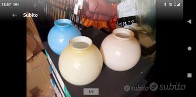 vetri colorati per lampadari sospensioni vintagi