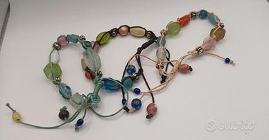 Bracciali Artigianali  con pietre e vetro