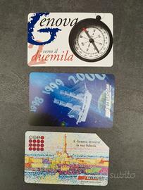schede telefoniche rare- Genova verso il 2000