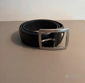 Cintura in Vera Pelle Nera - Made in Italy