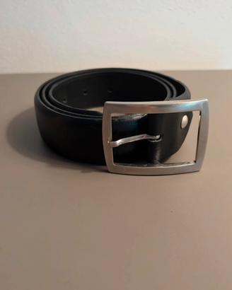 Cintura in Vera Pelle Nera - Made in Italy