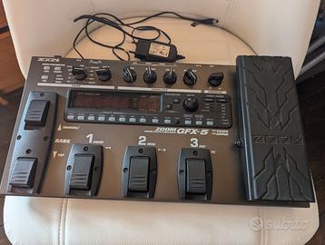 Pedaliera effetti Zoom GFX-5 + alimentatore