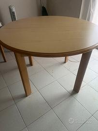 Tavolo rotondo estendibile