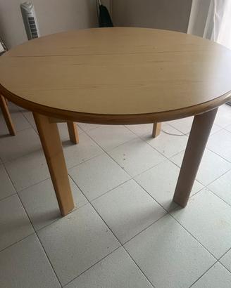 Tavolo rotondo estendibile