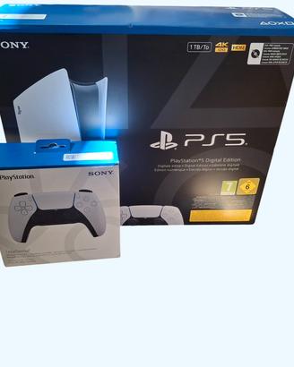 PS5 DIGITAL EDITION 1 TB + 2 CONTROLLER ORIGINALI