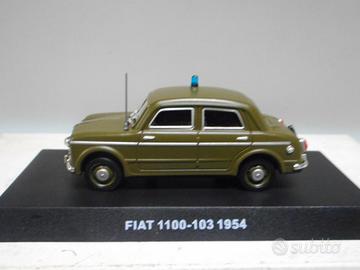 MODELLO FIAT 1100 CARABINIERI LIVREA GRIGIO VERDE
