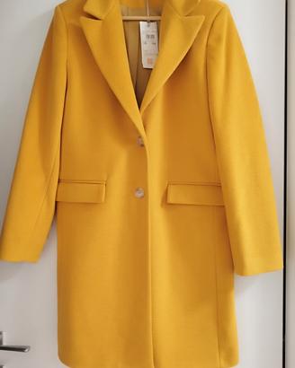 Cappotto lungo giallo tg L