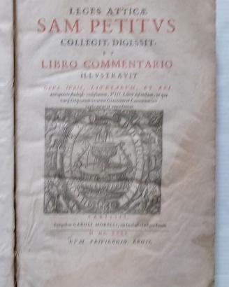 Petit, Samuel. Leges Atticae, 1635