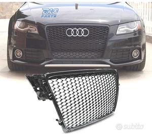 GRIGLIA AUDI A4 B8 08-11 LOOK RS NERO LUCIDO