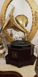 grammofono stile antico omaggio disco puntine