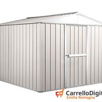 Box porta attrezzi in lamiera 276x260 bianco