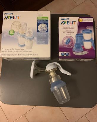 Tiralatte manuale Philips Avent e 10 vasetti