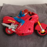 Spiderman sulla moto 