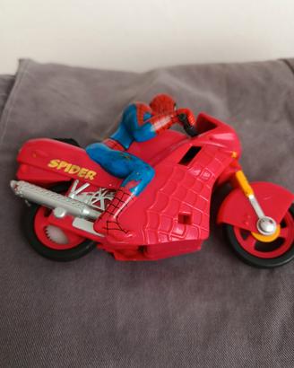 Spiderman sulla moto 