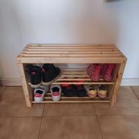 Scarpiera Montessori con seduta per bimbi