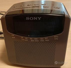 RADIO SVEGLIA FM AM, colore Nero, Display Verde
