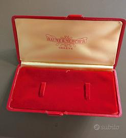Baume & Mercier Watch Box in pelle rossa 