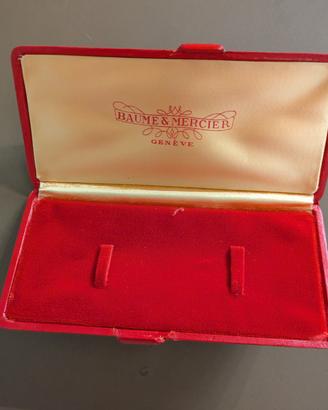 Baume & Mercier Watch Box in pelle rossa 