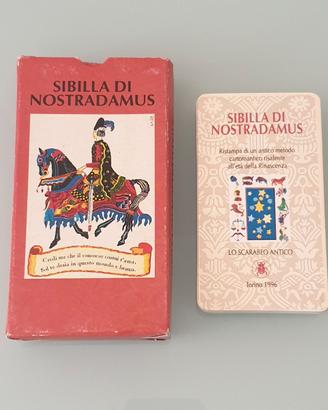 Carte Sibilla di Nostradamus Vintage Anni 90