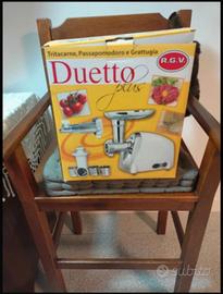 tritacarne passapomodoro e grattugia