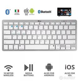 Tastiera Bluetooth Trust Pc,TV, Tablet, smartphone