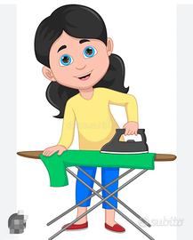 Stiro preparazione pasti lavori domestici spesa