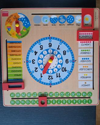 Orologio e calendario per bambini 