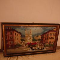 quadro ricamato a mano