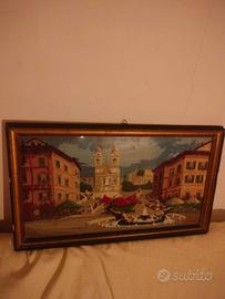 quadro ricamato a mano