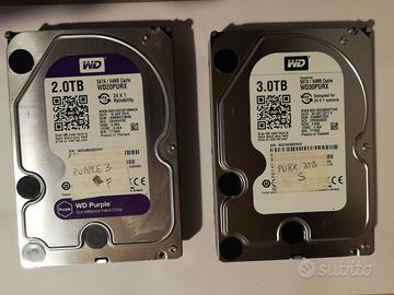 Hard disk Western Digital WD da 2TB e 3TB