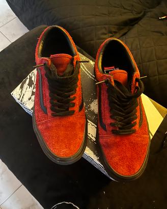 Scarpe Vans Skate Old Skool 40.5 bordeaux e nere