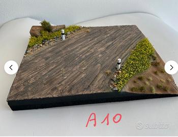 Diorama base 25x30 scala 1/35 per modelli tamiya