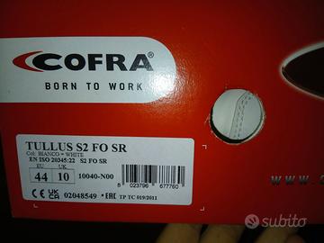 Scarpe antinfortunistica cofra n 44 nuove