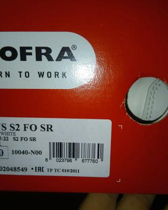 Scarpe antinfortunistica cofra n 44 nuove