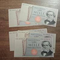 lire 1000 g.verdi fds banconote lira lotto